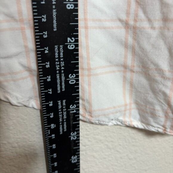 Calvin Klein Blouse Women's Medium Plaid Button Up Long Sleeve Casual Top - Picture 6 of 9